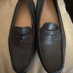Lacoste Black Leather Penny Loafers Size 10 men’s